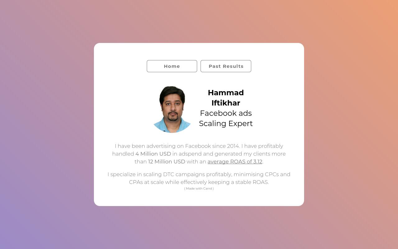 Carrd profile picture for @hamad